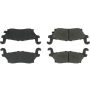 CENTRIC PARTS 102.11200 C-Tek Semi-Metallic Brake Pads with Shims