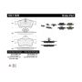 CENTRIC PARTS 102.11220 C-Tek Semi-Metallic Brake Pads with Shims