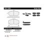 CENTRIC PARTS 102.11250 C-Tek Semi-Metallic Brake Pads with Shims