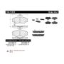 CENTRIC PARTS 102.11370 C-Tek Semi-Metallic Brake Pads with Shims