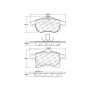 CENTRIC PARTS 102.11410 C-Tek Semi-Metallic Brake Pads with Shims