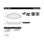 CENTRIC PARTS 102.11430 C-Tek Semi-Metallic Brake Pads with Shims
