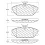 CENTRIC PARTS 102.11450 C-Tek Semi-Metallic Brake Pads with Shims