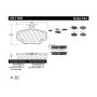 CENTRIC PARTS 102.11460 C-Tek Semi-Metallic Brake Pads with Shims