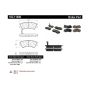 CENTRIC PARTS 102.11480 C-Tek Semi-Metallic Brake Pads with Shims