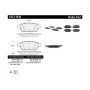 CENTRIC PARTS 102.11610 C-Tek Semi-Metallic Brake Pads with Shims