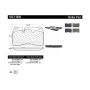 CENTRIC PARTS 102.11650 C-Tek Semi-Metallic Brake Pads with Shims