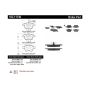 CENTRIC PARTS 102.11740 C-Tek Semi-Metallic Brake Pads with Shims
