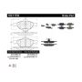 CENTRIC PARTS 102.11750 C-Tek Semi-Metallic Brake Pads with Shims