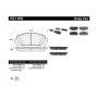 CENTRIC PARTS 102.11840 C-Tek Semi-Metallic Brake Pads with Shims
