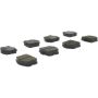 CENTRIC PARTS 102.11851 C-Tek Semi-Metallic Brake Pads with Shims