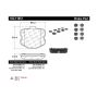 CENTRIC PARTS 102.11851 C-Tek Semi-Metallic Brake Pads with Shims