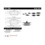 CENTRIC PARTS 102.11890 C-Tek Semi-Metallic Brake Pads with Shims