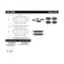 CENTRIC PARTS 102.12040 C-Tek Semi-Metallic Brake Pads with Shims