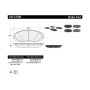 CENTRIC PARTS 102.12100 C-Tek Semi-Metallic Brake Pads with Shims