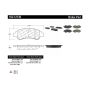 CENTRIC PARTS 102.12130 C-Tek Semi-Metallic Brake Pads with Shims