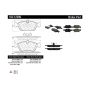 CENTRIC PARTS 102.12280 C-Tek Semi-Metallic Brake Pads with Shims