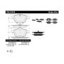 CENTRIC PARTS 102.12410 C-Tek Semi-Metallic Brake Pads with Shims