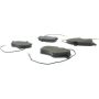CENTRIC PARTS 102.12450 C-Tek Semi-Metallic Brake Pads with Shims