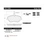 CENTRIC PARTS 102.12450 C-Tek Semi-Metallic Brake Pads with Shims