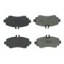 CENTRIC PARTS 102.12500 C-Tek Semi-Metallic Brake Pads with Shims