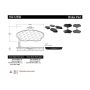 CENTRIC PARTS 102.12550 C-Tek Semi-Metallic Brake Pads with Shims