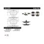 CENTRIC PARTS 102.12570 C-Tek Semi-Metallic Brake Pads with Shims