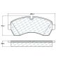 CENTRIC PARTS 102.12680 C-Tek Semi-Metallic Brake Pads with Shims