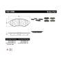 CENTRIC PARTS 102.12690 C-Tek Semi-Metallic Brake Pads with Shims