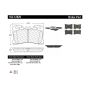 CENTRIC PARTS 102.12820 C-Tek Semi-Metallic Brake Pads with Shims