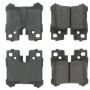 CENTRIC PARTS 102.12830 C-Tek Semi-Metallic Brake Pads with Shims
