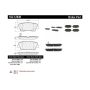 CENTRIC PARTS 102.12840 C-Tek Semi-Metallic Brake Pads with Shims