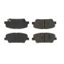 CENTRIC PARTS 102.12840 C-Tek Semi-Metallic Brake Pads with Shims