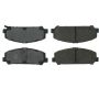 CENTRIC PARTS 102.12860 C-Tek Semi-Metallic Brake Pads with Shims