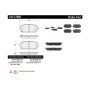 CENTRIC PARTS 102.12960 C-Tek Semi-Metallic Brake Pads with Shims