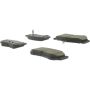 CENTRIC PARTS 102.12970 C-Tek Semi-Metallic Brake Pads with Shims