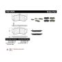 CENTRIC PARTS 102.12970 C-Tek Semi-Metallic Brake Pads with Shims