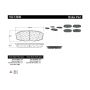 CENTRIC PARTS 102.13040 C-Tek Semi-Metallic Brake Pads with Shims