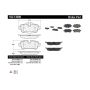 CENTRIC PARTS 102.13090 C-Tek Semi-Metallic Brake Pads with Shims