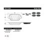 CENTRIC PARTS 102.13140 C-Tek Semi-Metallic Brake Pads with Shims