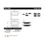 CENTRIC PARTS 102.13360 C-Tek Semi-Metallic Brake Pads with Shims