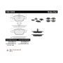 CENTRIC PARTS 102.13410 C-Tek Semi-Metallic Brake Pads with Shims