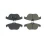 CENTRIC PARTS 102.13410 C-Tek Semi-Metallic Brake Pads with Shims