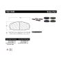 CENTRIC PARTS 102.13440 C-Tek Semi-Metallic Brake Pads with Shims