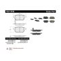CENTRIC PARTS 102.13540 C-Tek Semi-Metallic Brake Pads with Shims