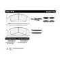 CENTRIC PARTS 102.13630 C-Tek Semi-Metallic Brake Pads with Shims