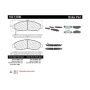 CENTRIC PARTS 102.13780 C-Tek Semi-Metallic Brake Pads with Shims