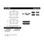 CENTRIC PARTS 102.14300 C-Tek Semi-Metallic Brake Pads with Shims