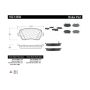 CENTRIC PARTS 102.14350 C-Tek Semi-Metallic Brake Pads with Shims