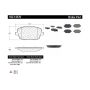 CENTRIC PARTS 102.14370 C-Tek Semi-Metallic Brake Pads with Shims